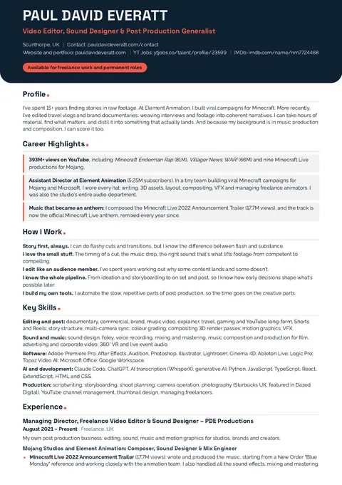 cv page 1